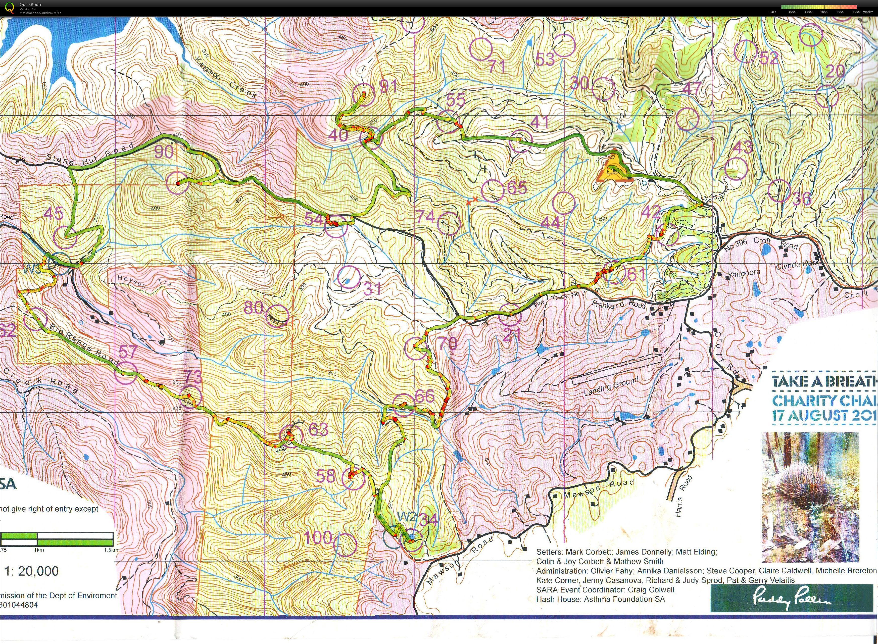 2013 Asthma Foundation Take A Breather 6 Hour Rogaine (17/08/2013)