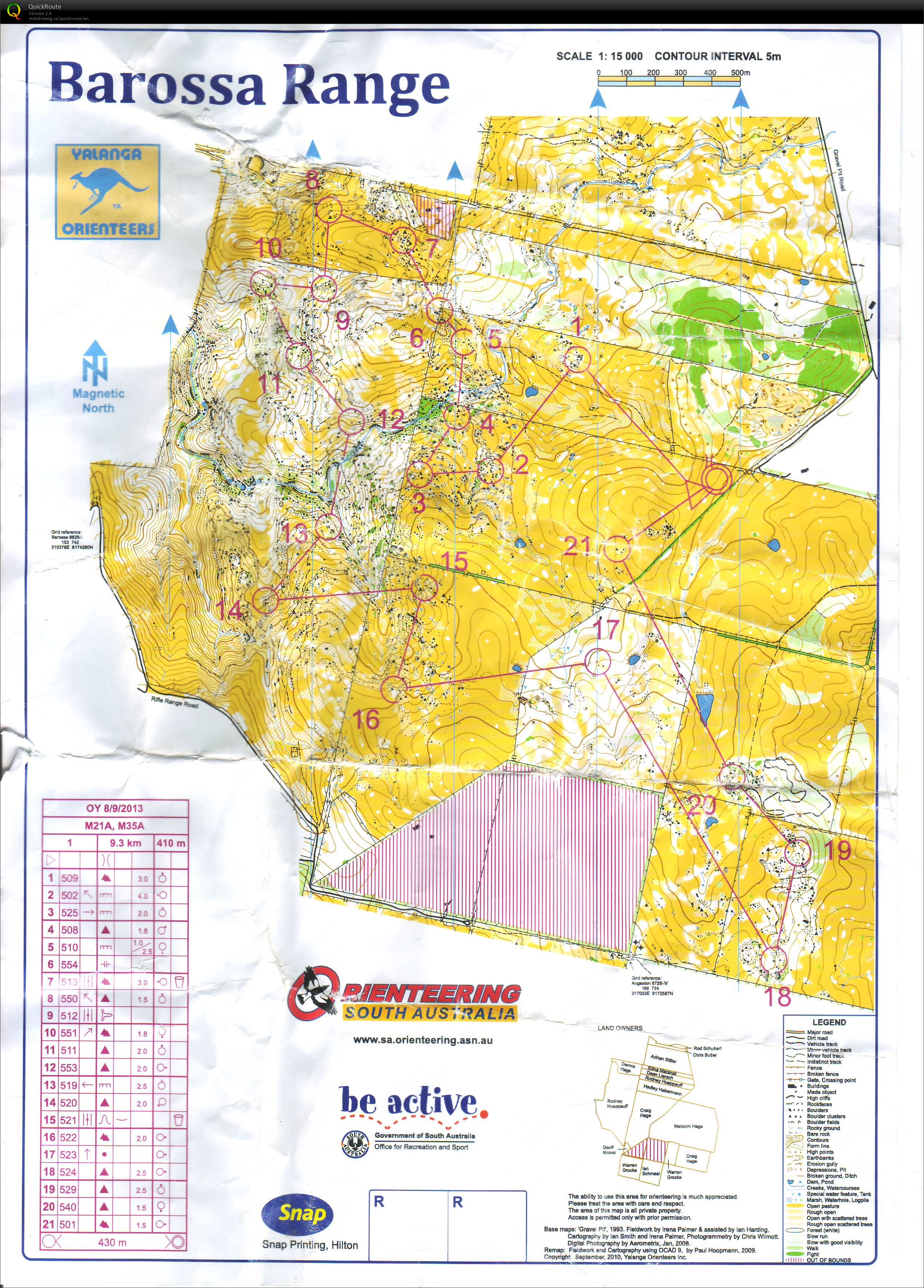 Barossa Range OY (08-09-2013)