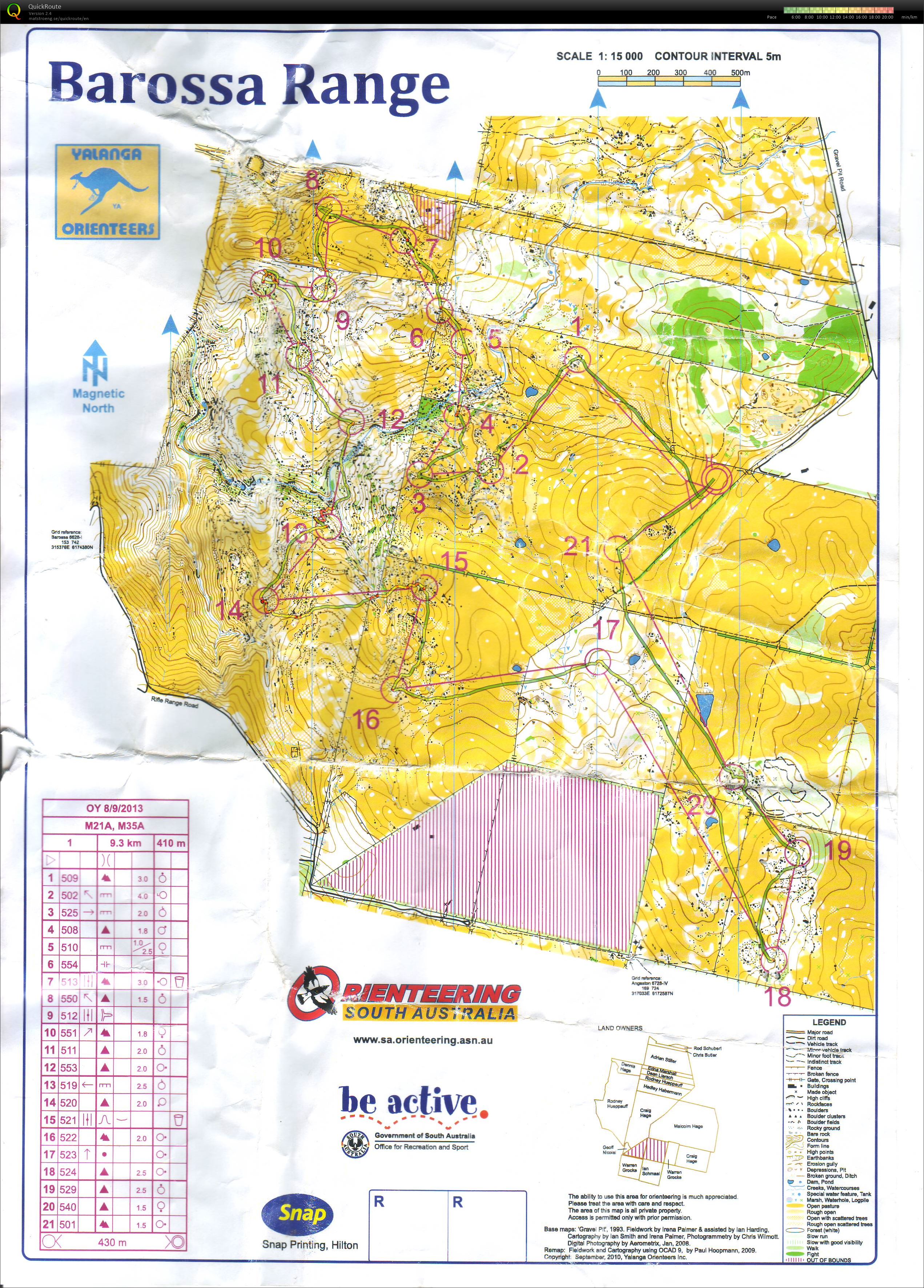 Barossa Range OY (08-09-2013)