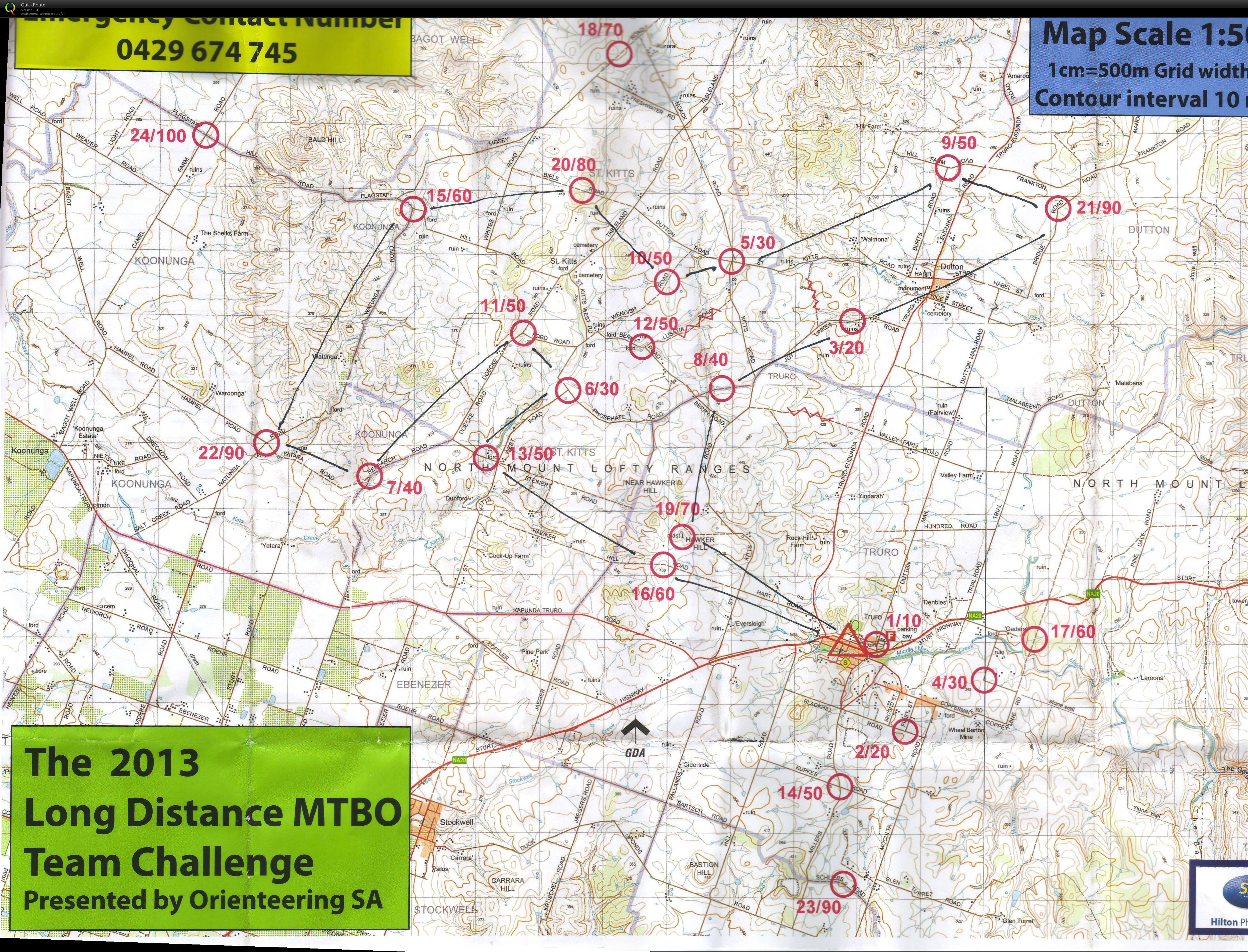2013 SA MTBO Teams Challenge (21/09/2013)
