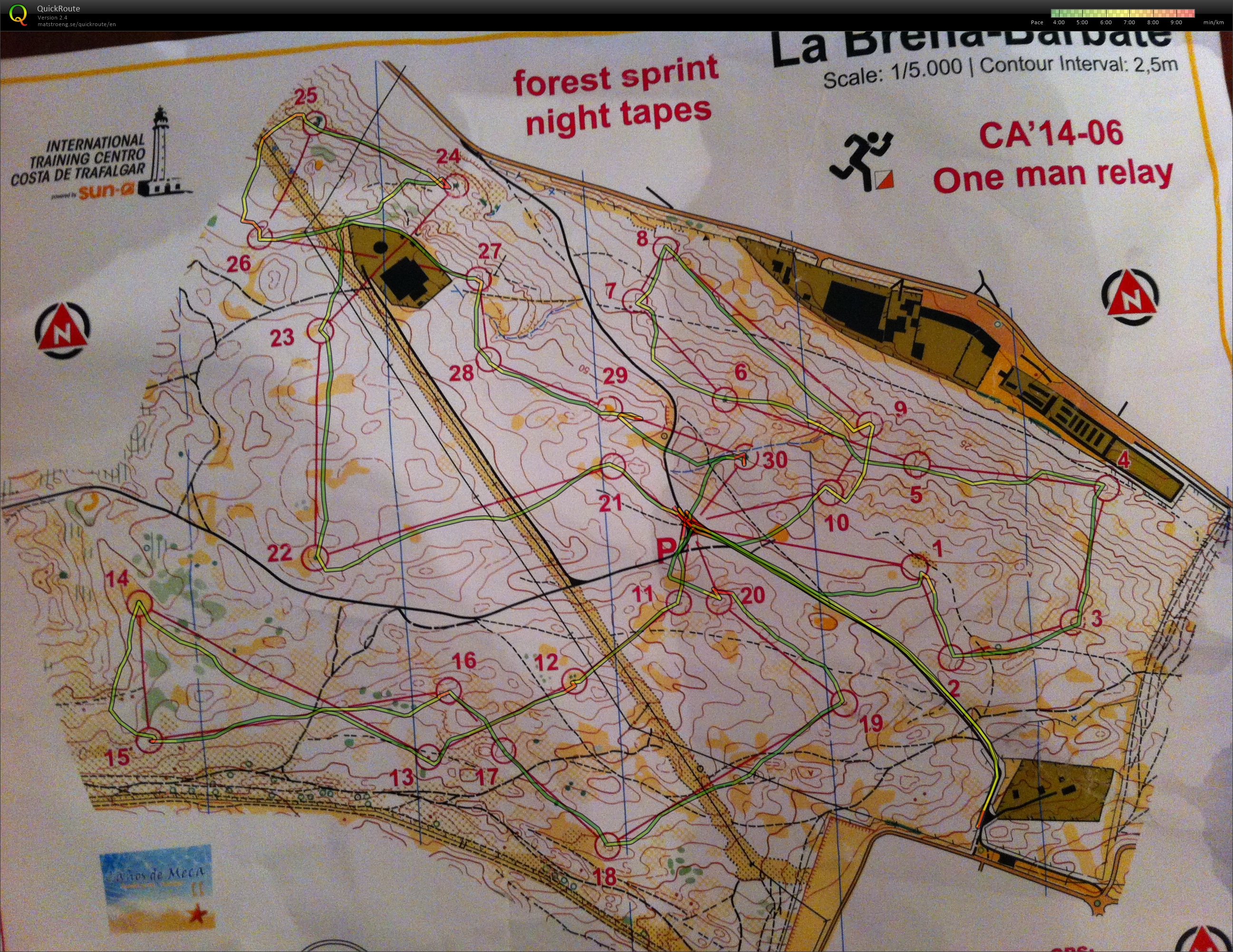 Barbate Night One man relay (09/02/2014)